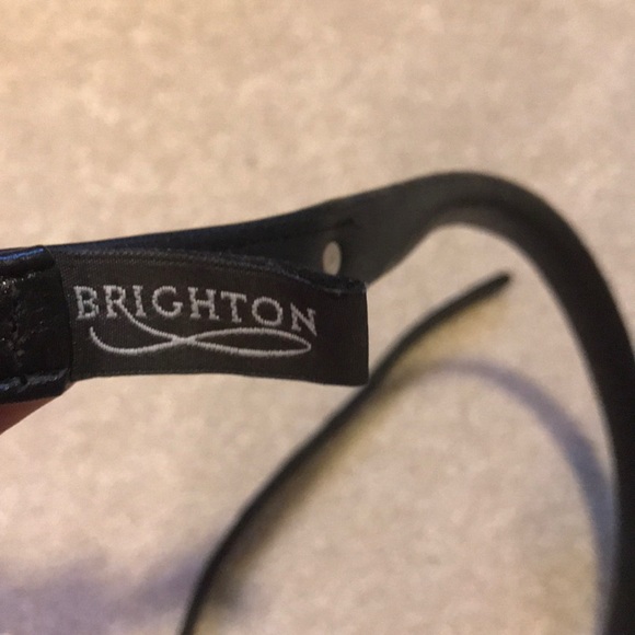 black beaded leather belt 35” long - Picture 3 of 4